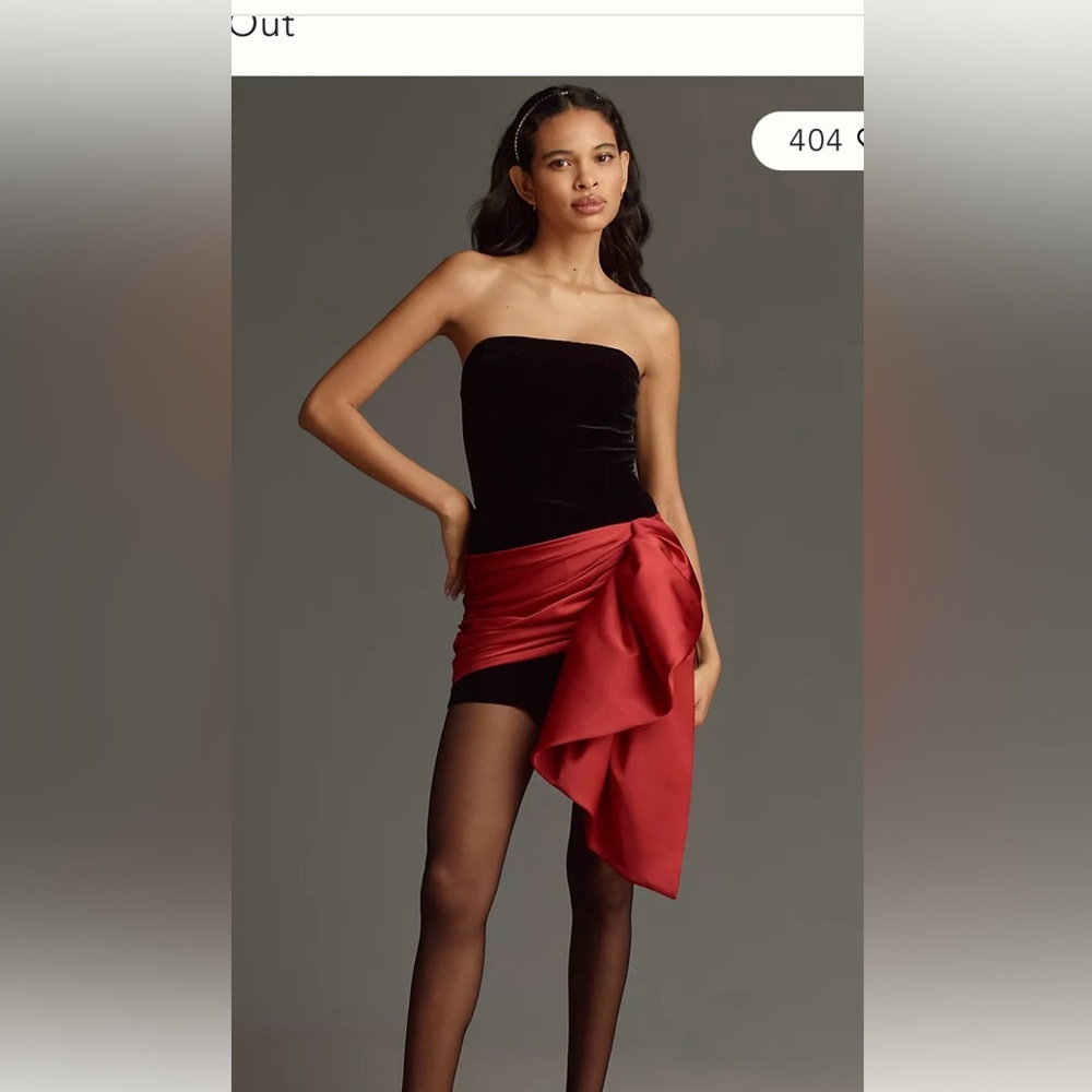 Ronny Kobo Seb Strapless Mini Dress